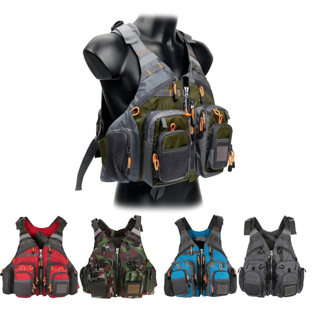 Fishing Vest Jacket - Có Thể Điều Chỉnh Câu Cá