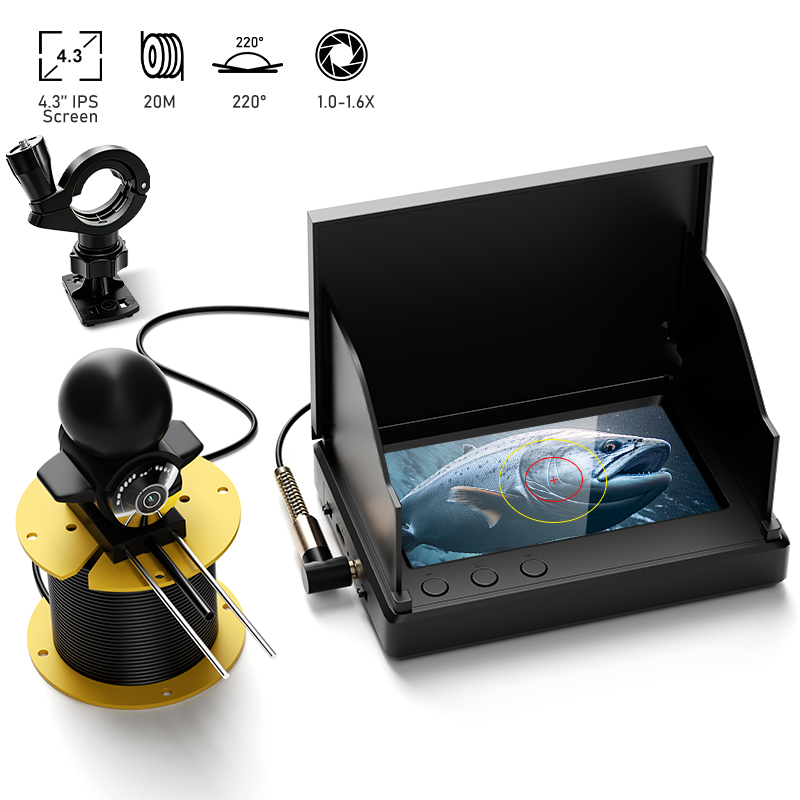 Underwater Fishing Camera - Fishing Camera with Night Vision 4.3’’
