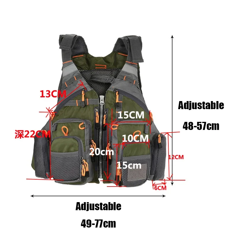 Có Thể Điều Chỉnh Câu Cá Áo Th - đánh giá và giá Fishing Vest Jacket