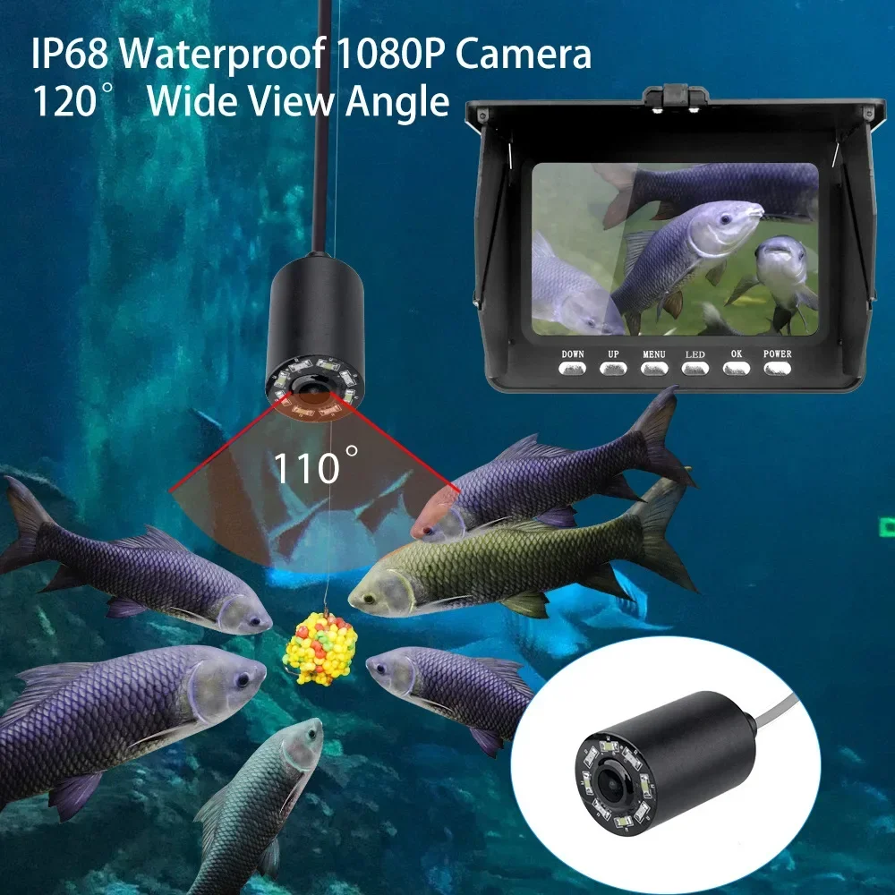 Fish Finder 5.0 Inch LCD Displ - đánh giá và giá Underwater Fishing Camera