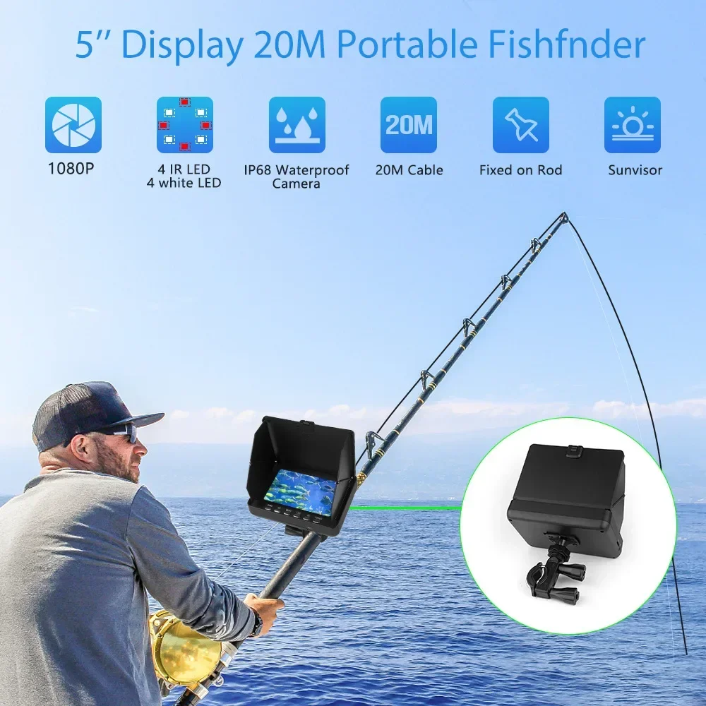Fish Finder 5.0 Inch LCD Displ - đánh giá và giá Underwater Fishing Camera