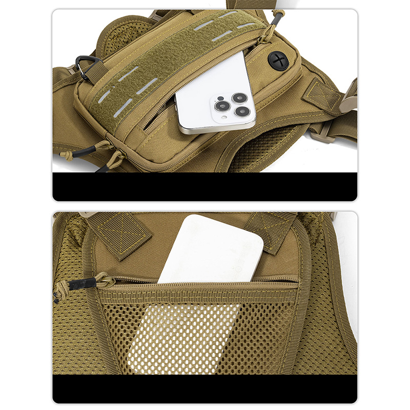Tactical Front Chest Rig Bag V - đánh giá và giá Fishing Vest Jacket