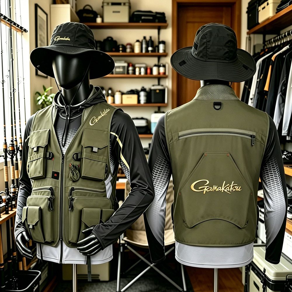 Gamakatsu Men Multi-Pocket Fis - đánh giá và giá Fishing Vest Jacket