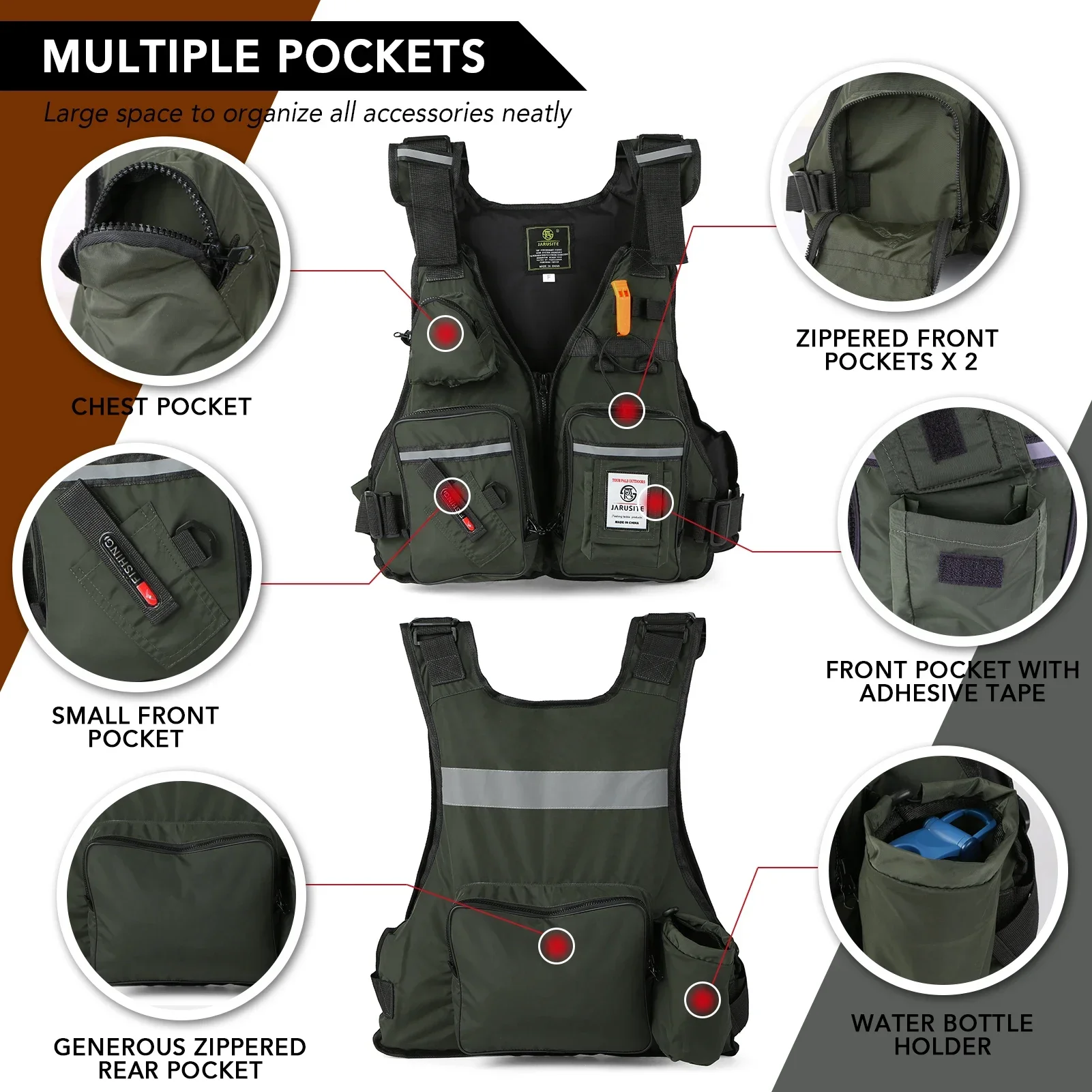 2026 Adult Lure Life Jacket Ro - đánh giá và giá Fishing Vest Jacket
