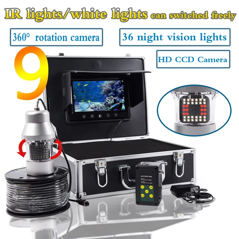 Fish finder F08A 9inch Underwa - đánh giá và giá Underwater Fishing Camera