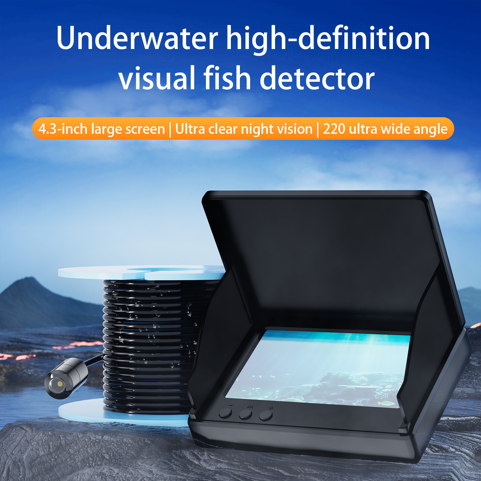 4.3 Inch Underwater 15/30M Fis - đánh giá và giá Underwater Fishing Camera