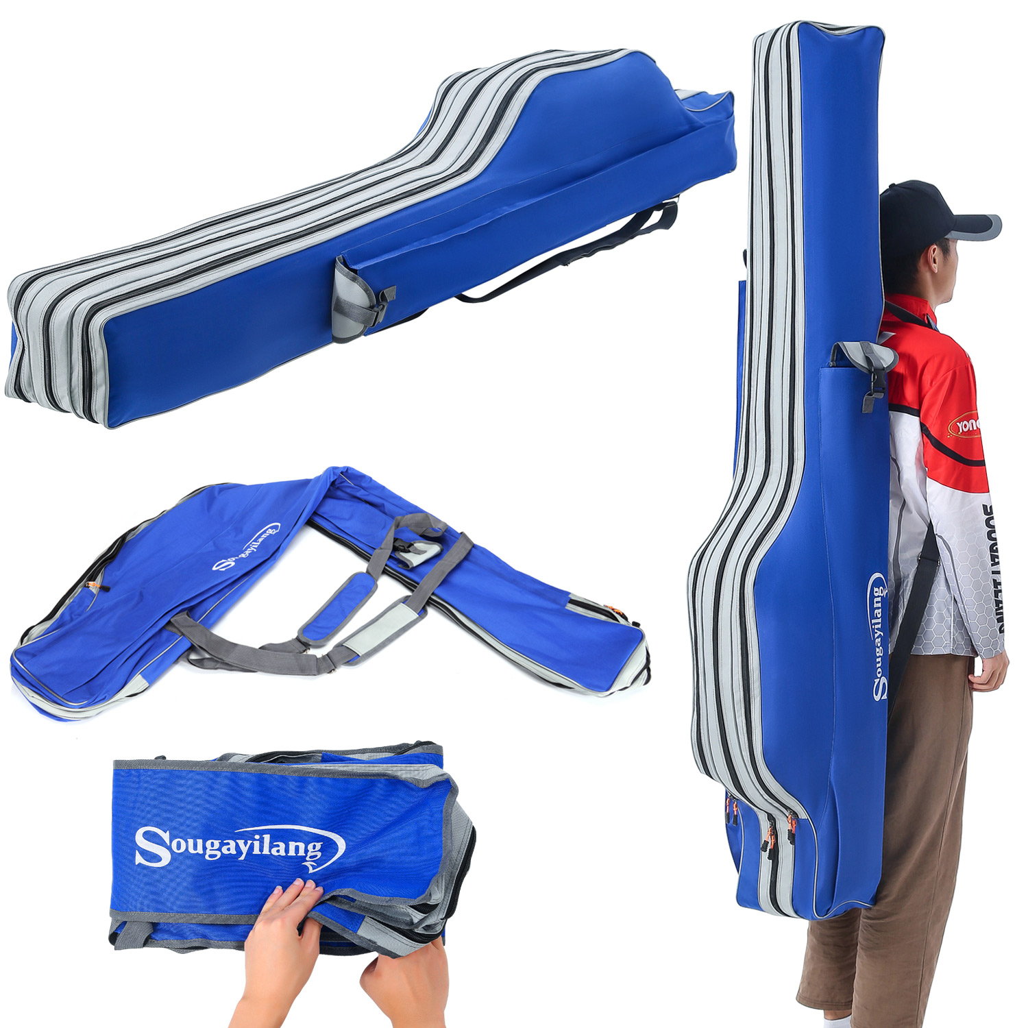 Sougayilang Fishing Rod Bag 3  - đánh giá và giá Fishing Equipment Organizer