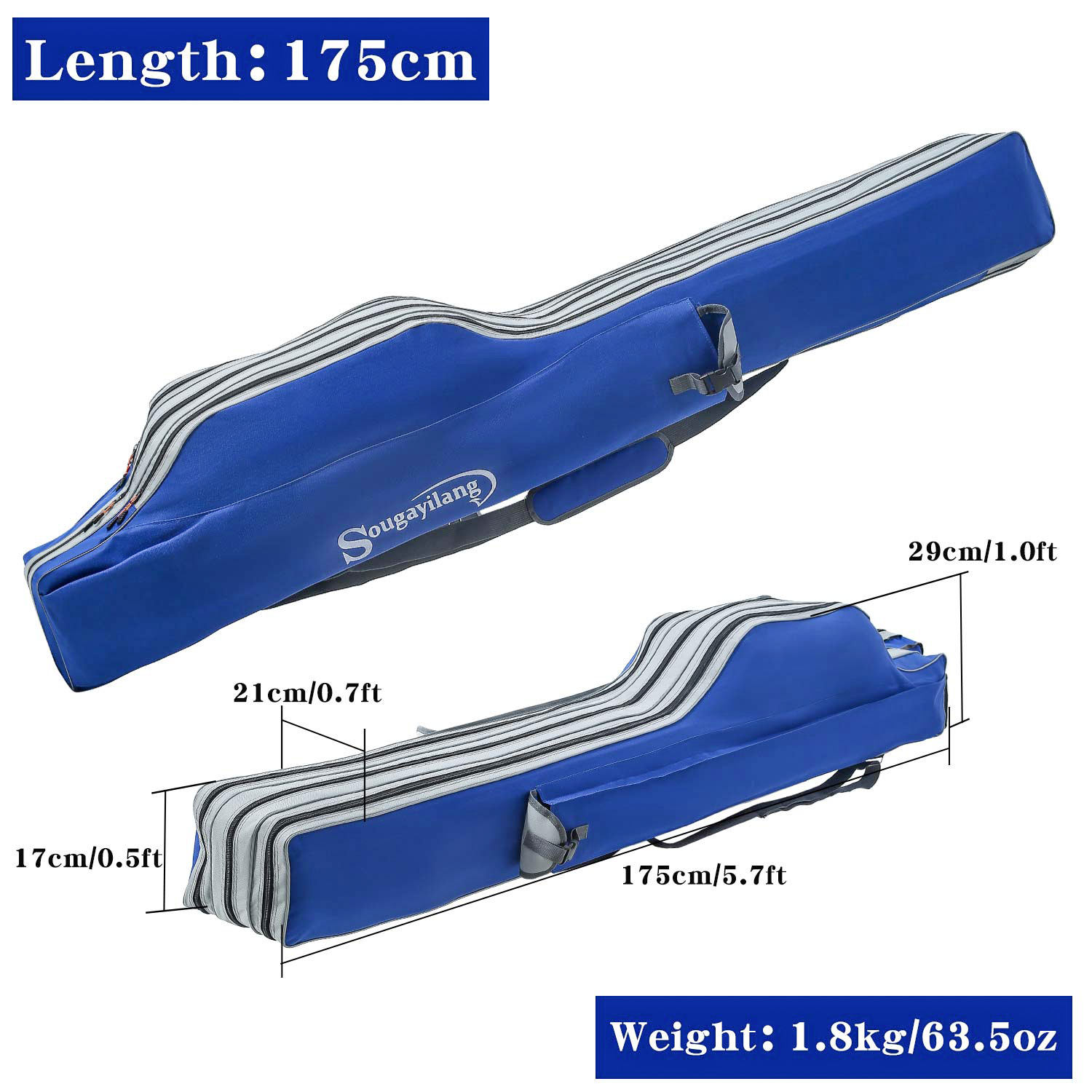 Sougayilang Fishing Rod Bag 3  - đánh giá và giá Fishing Equipment Organizer