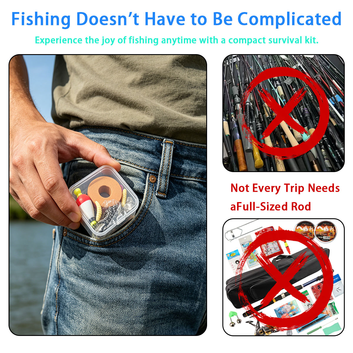 Portable Emergency Fishing Gea - đánh giá và giá Fishing Equipment Organizer