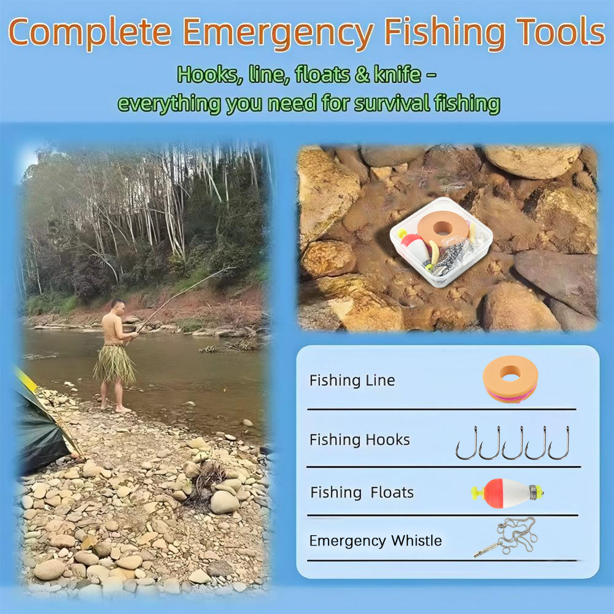 Portable Emergency Fishing Gea - đánh giá và giá Fishing Equipment Organizer