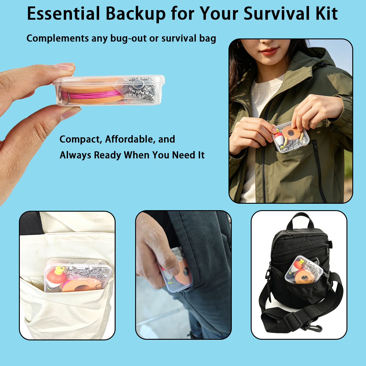 Portable Emergency Fishing Gea - đánh giá và giá Fishing Equipment Organizer