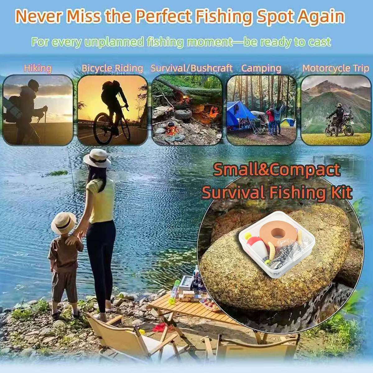 Portable Emergency Fishing Gea - đánh giá và giá Fishing Equipment Organizer