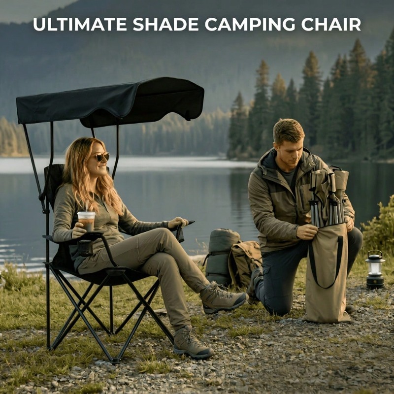 Outdoor Camping Chair With Awn - đánh giá và giá Fishing Equipment Us