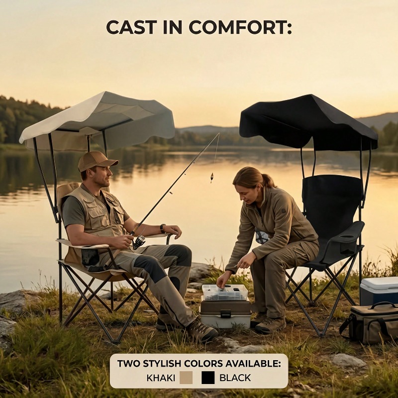 Outdoor Camping Chair With Awn - đánh giá và giá Fishing Equipment Us